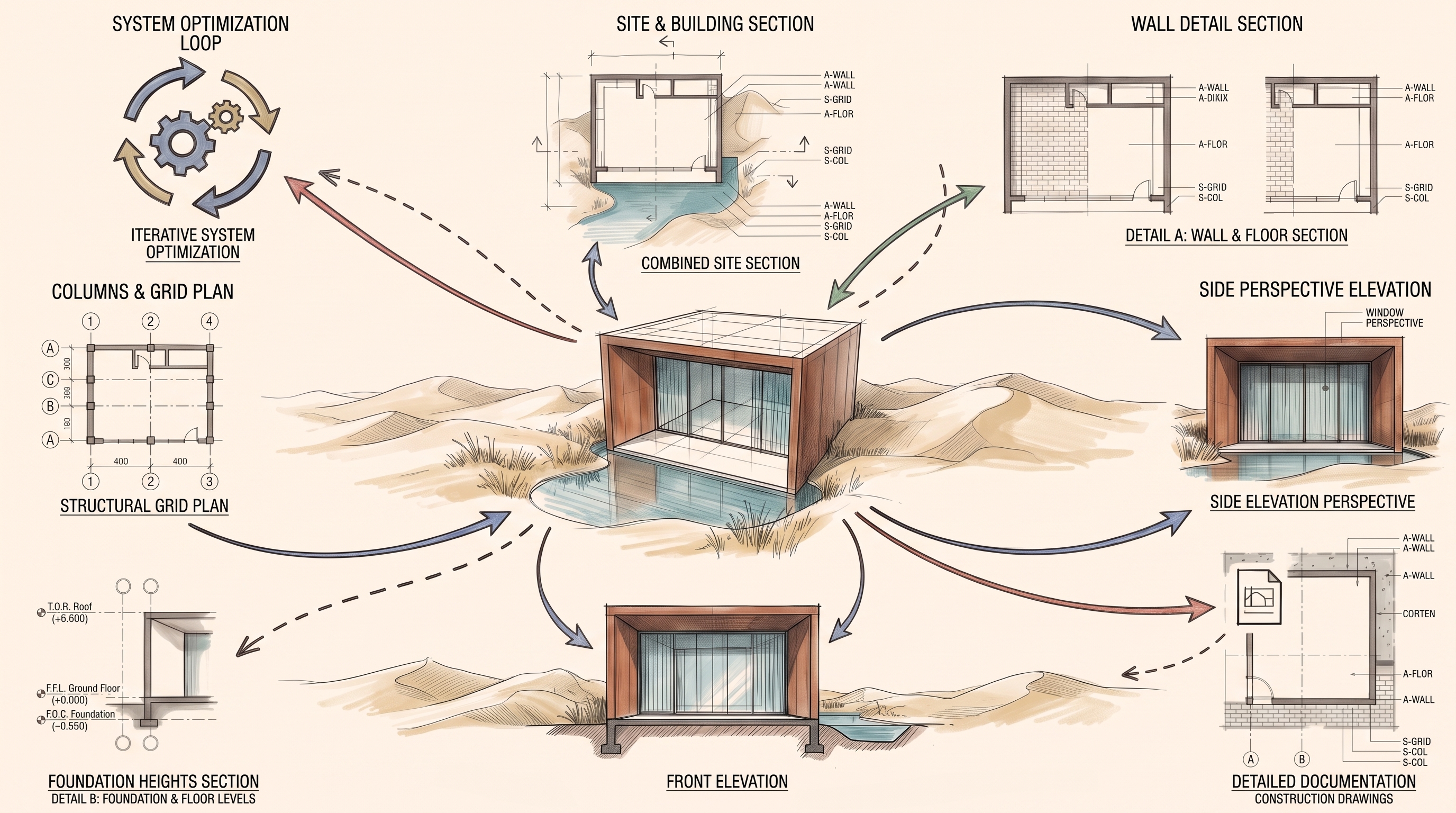 Automate SketchUp architectural workflow diagram